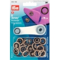 390196 Prym Кнопки Jersey кольцо 18мм (6шт) цвет состаренной латуни 390196 Prym Кнопки Jersey кольцо 18мм (6шт) цвет состаренной латуни