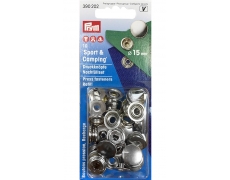 390202 Prym Кнопки Sport+Camping 15мм (10шт) серебристые 